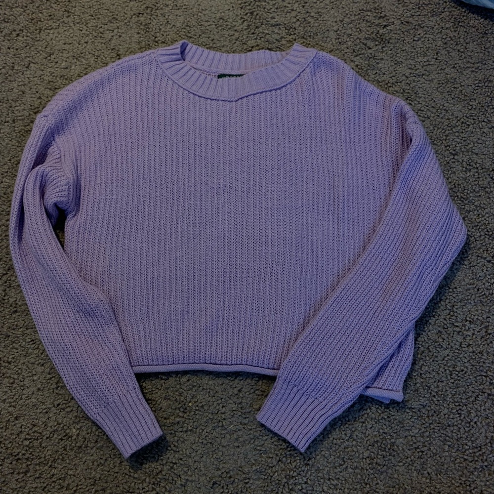 Purple Wild Fable Cropped Sweater